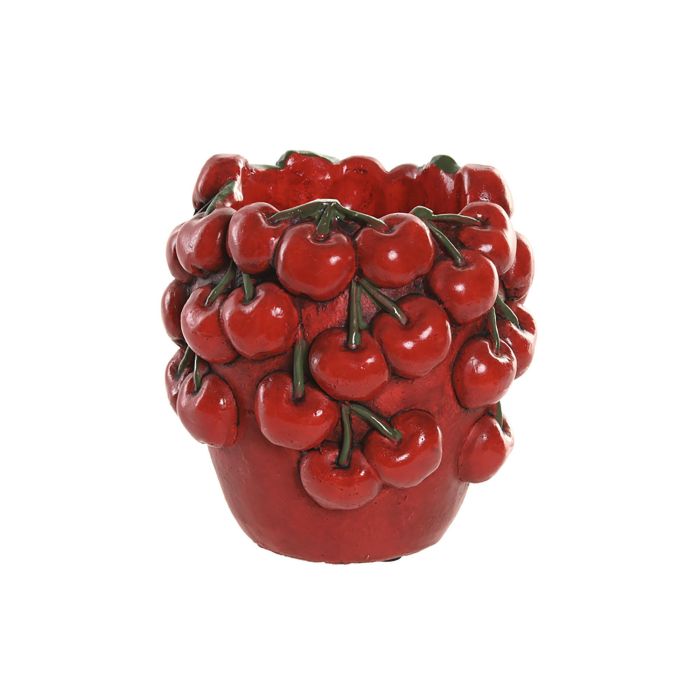 DKD Home Decor Jarrón de Cemento Tropical Rojo Colección Cherry25 con Cerezas 14x15.5x14 cm (8 Unidades) DKD Home Decor Jarrón de Cemento Tropical Rojo Colección Cherry25 con Cerezas 14x15.5x14 cm (8 Unidades)