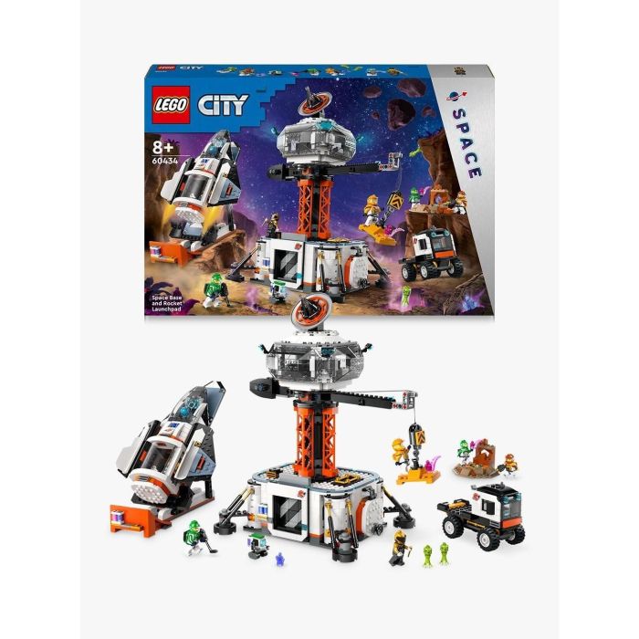 Lego City Base Espacial Y Plataforma de Lanzamiento 60434 - Set de Exploración Espacial con Nave, 6 Minifiguras y Robot 2 Lego City Base Espacial Y Plataforma de Lanzamiento 60434 - Set de Exploración Espacial con Nave, 6 Minifiguras y Robot 2
