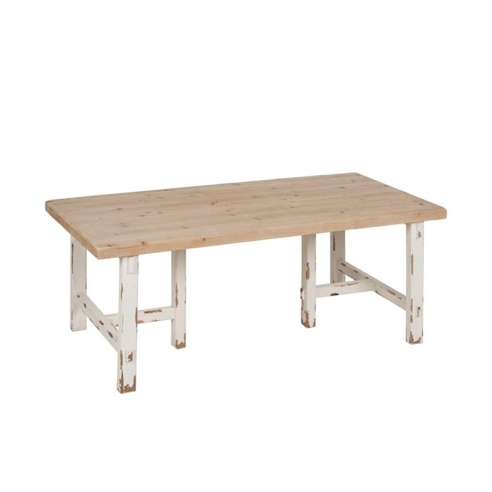 Mesa de Comedor Blanco Natural Madera de abeto 120 x 60 x 48 cm