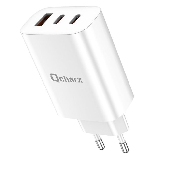 Qcharx Ares 3A 65W Cargador Rápido USB-C GaN PD 3.0