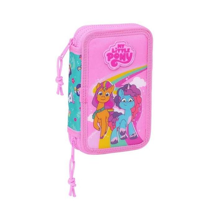 Plumier Doble My Little Pony Magic Rosa Turquesa 12.5 x 19.5 x 4 cm 28 piezas 4 Plumier Doble My Little Pony Magic Rosa Turquesa 12.5 x 19.5 x 4 cm 28 piezas 4