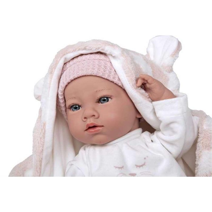 Muñeca elegance 38 cm aria rosa c/ manta (muñeco de peso) (cuerpo vinyl, sexo niña) 18 Muñeca elegance 38 cm aria rosa c/ manta (muñeco de peso) (cuerpo vinyl, sexo niña) 18