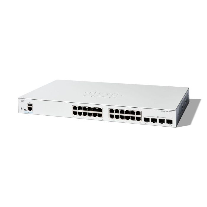 Cisco CATALYST 1300 24-PORT GE 4X1G Switch Gestionado L2/L3 Gigabit Ethernet 24 Puertos RJ-45 4 Puertos SFP