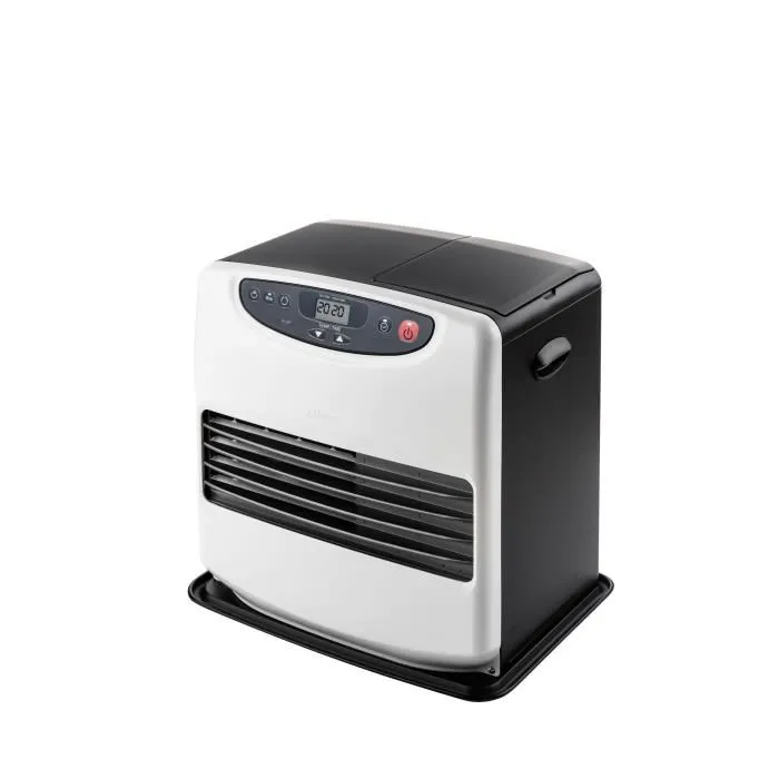 Qlima Estufa de Gasoleo Electrónica SRE 9046C2 - Hasta 54 m² - Depósito 9L - Silenciosa - Blanco y Negro 1