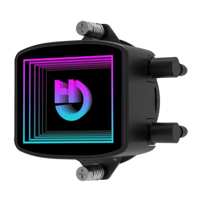 Hiditec LDCR10004 Sistema Refrigeración Líquida LQ240 Negro 2x120mm ARGB PWM FDB, compatible Intel LGA 1700/1200 y AMD AM5/AM4 2