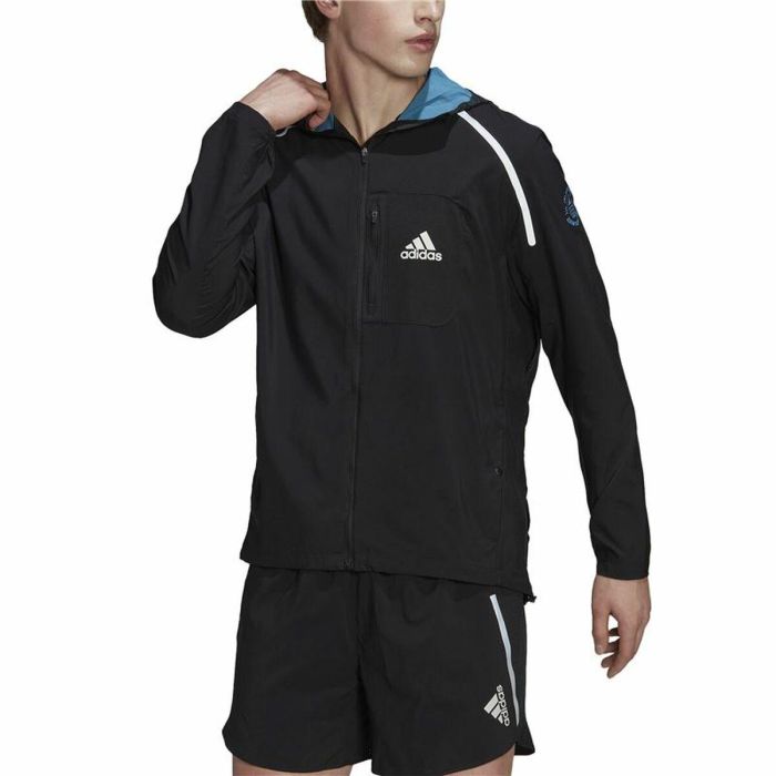 Chaqueta Deportiva para Hombre Adidas Marathon For the Oceans Negro 5 Chaqueta Deportiva para Hombre Adidas Marathon For the Oceans Negro 5