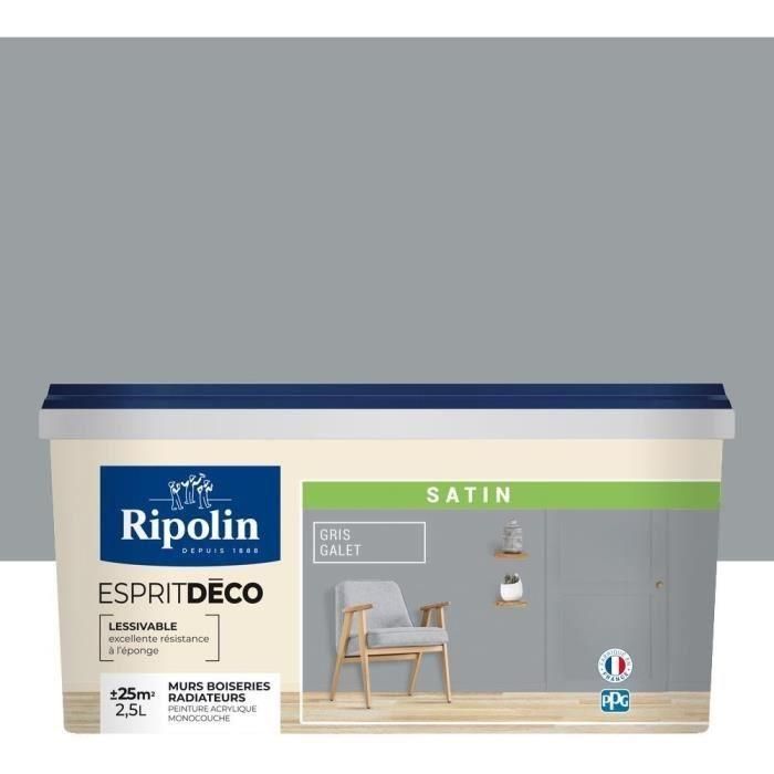 RIPOLIN All Pieces Wall Paint - Guijarro satinado, 2.5L