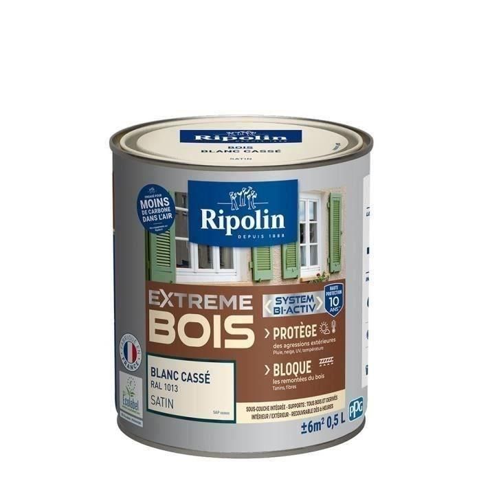 RIPOLIN Pintura para Madera Satinada de Alta Protección 10 años que Protege y Magnifica tu Madera - Blanco Roto