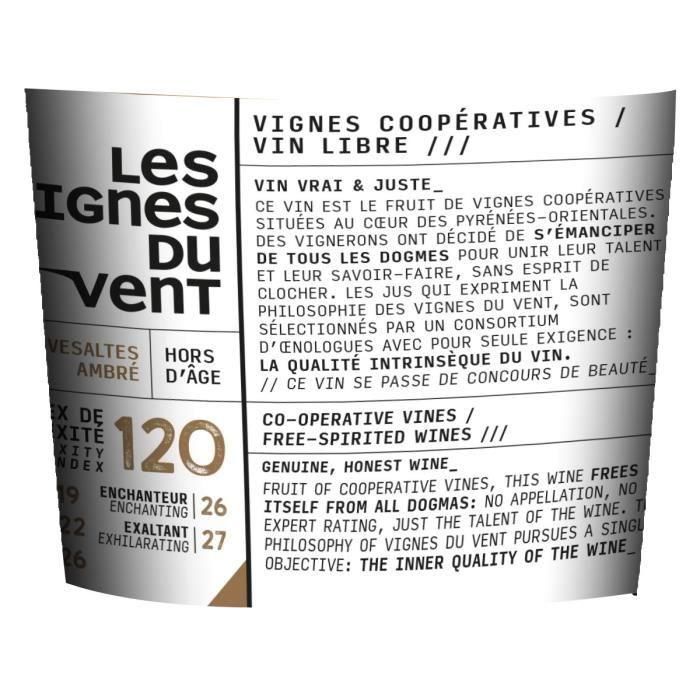 Vignes du Vent IC120 Hors d'Age Rivesaltes Ambré - Vino Dulce Natural 1