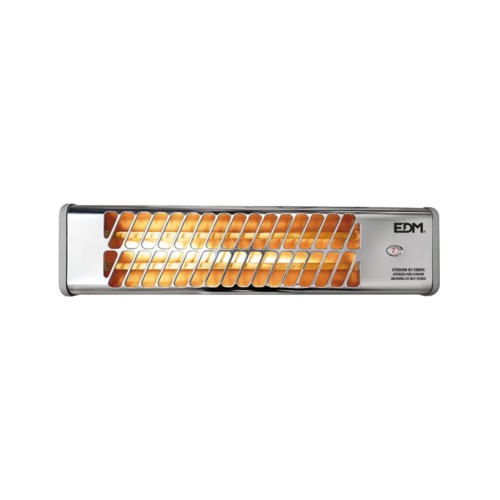 Edm Estufa de baño de cuarzo modelo cromo 600-1200w orientable 53,5x6x13,5cm recambio 07904