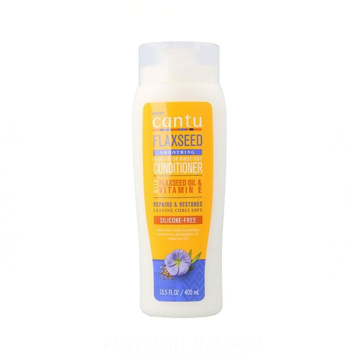 Cantu Acondicionador Leave-In o Rinse-Out con Semilla de Lino 13.5Oz/400ml - Para Cabello Seco y Maltratado Cantu Acondicionador Leave-In o Rinse-Out con Semilla de Lino 13.5Oz/400ml - Para Cabello Seco y Maltratado