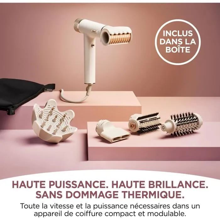 Shark HD352EU Secador de Pelo y Moldeador SpeedStyle RapidGloss con Tecnología Coanda para Cabello con Brillo y Suavidad, 3 Accesorios y Bolsa de Viaje 1