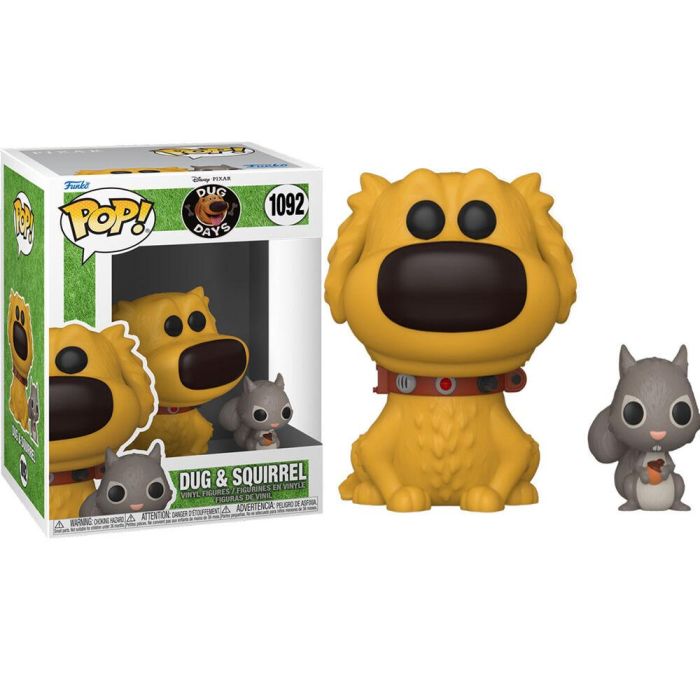 Funko Pop Disney Up Dug & Ardilla - Figura de Vinilo de 9cm con Caja Original 0 Funko Pop Disney Up Dug & Ardilla - Figura de Vinilo de 9cm con Caja Original 0