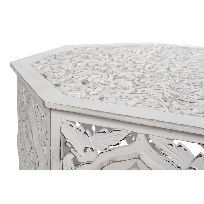 DKD Home Decor Mesa Centro Blanco Mdf 84 x 84 x 46 cm 1