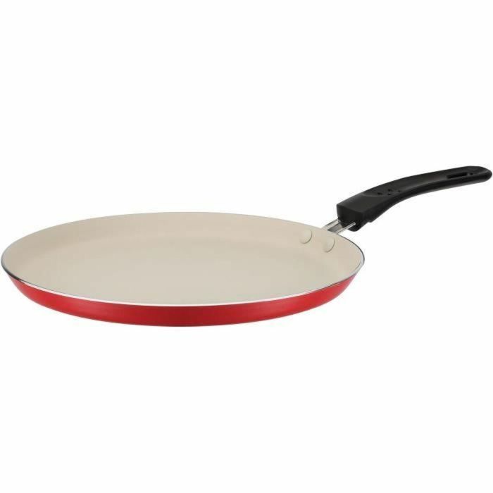 GSW 456715 Crepera de Aluminio 26 cm con Espátula, Exterior Silicona Roja, Para Todo Tipo de Fuegos Incluida Inducción 12 GSW 456715 Crepera de Aluminio 26 cm con Espátula, Exterior Silicona Roja, Para Todo Tipo de Fuegos Incluida Inducción 12