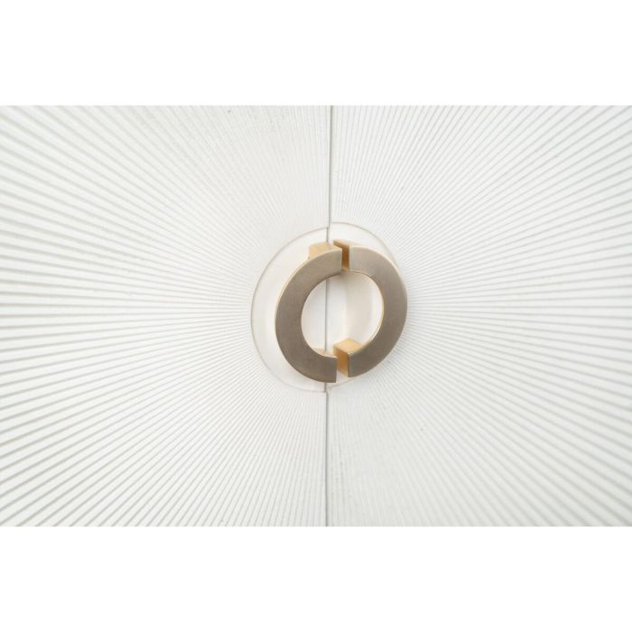 Armario Romimex Blanco Dorado Metal Madera MDF 100 x 170 x 35 cm 1