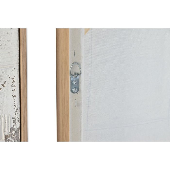 DKD Home Decor Cuadro Abstracto Urban Beige Blanco 92x122x4.5 cm - Pack 2 Unidades 5