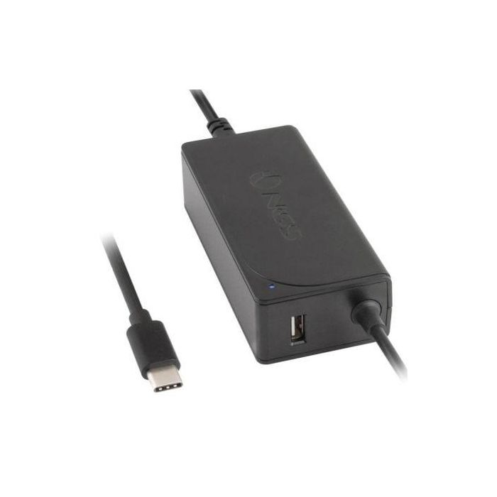 NGS W-65WTYPEC Cargador Universal Portátil 65W USB Tipo C Automático 20V/3.25A con Salida USB 2A y Protección Inteligente NGS W-65WTYPEC Cargador Universal Portátil 65W USB Tipo C Automático 20V/3.25A con Salida USB 2A y Protección Inteligente