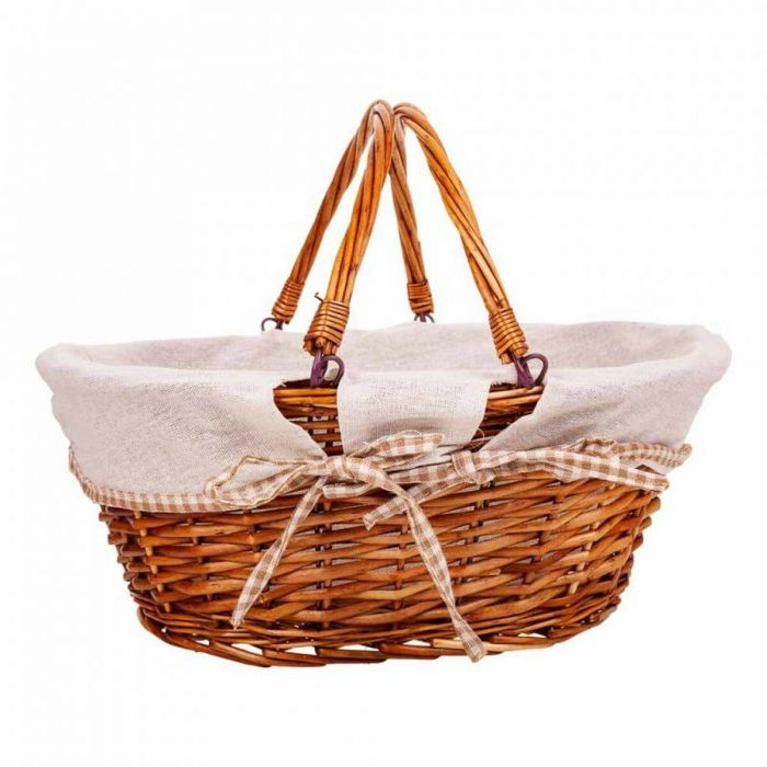 Cesta de Picnic Alexandra House Living Mimbre Madera de sauce 40 x 32 x 17 cm 5