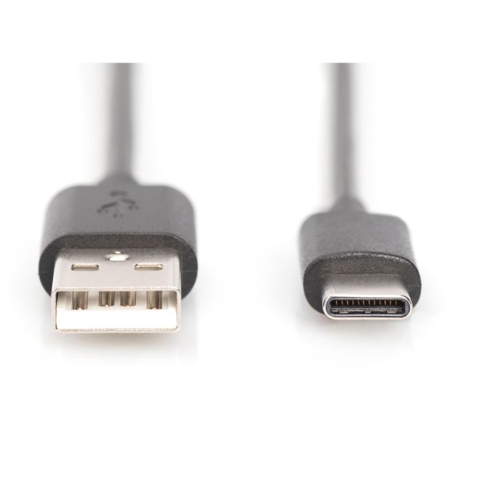 DIGITUS USB 2.0 Anschlusskabel Typ C -A St/St 1.0m. sw 1