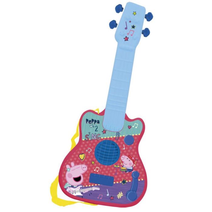 Guitarra infantil peppa pig electronica con melodias 40,5x30x18 cm Guitarra infantil peppa pig electronica con melodias 40,5x30x18 cm