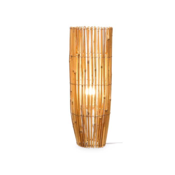 Lámpara de Caña Redonda Mediana Giftdecor 21.5x62x21.5 cm, Bambú Natural (2 Unidades) 2 Lámpara de Caña Redonda Mediana Giftdecor 21.5x62x21.5 cm, Bambú Natural (2 Unidades) 2