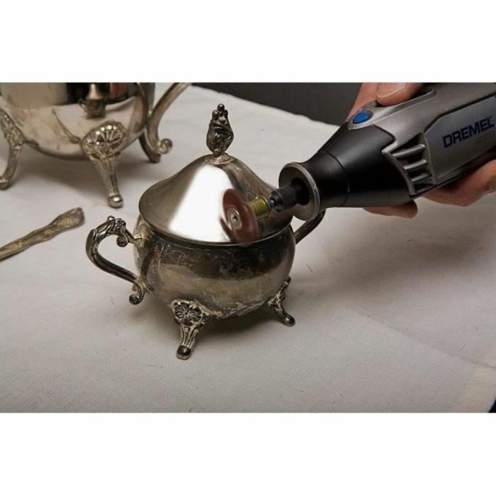 Dremel Cepillo Abrasivo de Precisión Grano 36 para Desbarbar, Limpiar, Acabar y Pulir Piezas Delicadas 4