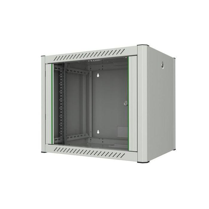 Lanview Armario Rack 19'' 9U Mural 60x45 Puerta Cristal Templado Antiestático Paneles Laterales Desmontables Pro Lanview Armario Rack 19'' 9U Mural 60x45 Puerta Cristal Templado Antiestático Paneles Laterales Desmontables Pro