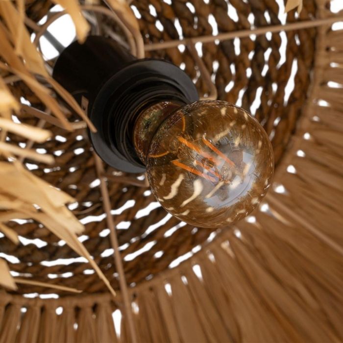 Lámpara Techo Fibra Natural Iluminación 50 X 50 X 35 cm