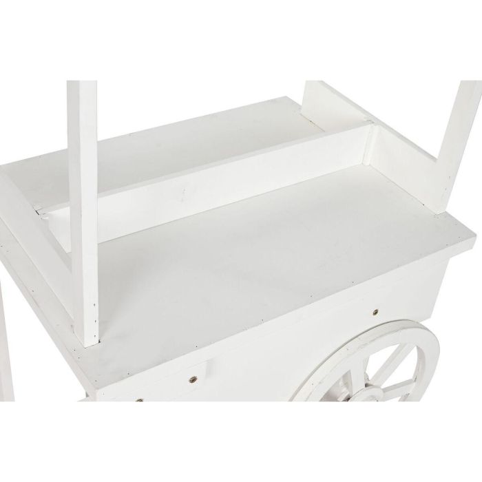 Carro Shabby DKD Home Decor Blanco 51 x 114 x 85 cm 5 Carro Shabby DKD Home Decor Blanco 51 x 114 x 85 cm 5