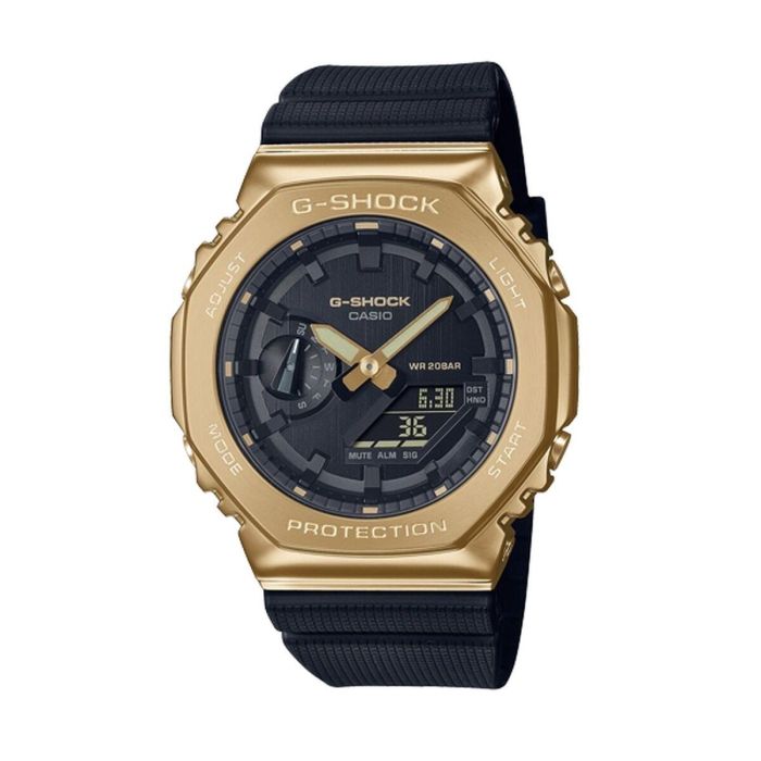 Reloj Unisex Casio G-Shock OAK METAL COVERED - Gold Negro (Ø 44,5 mm) Reloj Unisex Casio G-Shock OAK METAL COVERED - Gold Negro (Ø 44,5 mm)