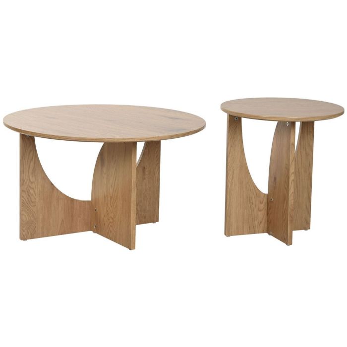 Mesa Centro Urban DKD Home Decor Natural 75 x 45 x 75 cm Set de 2 4 Mesa Centro Urban DKD Home Decor Natural 75 x 45 x 75 cm Set de 2 4