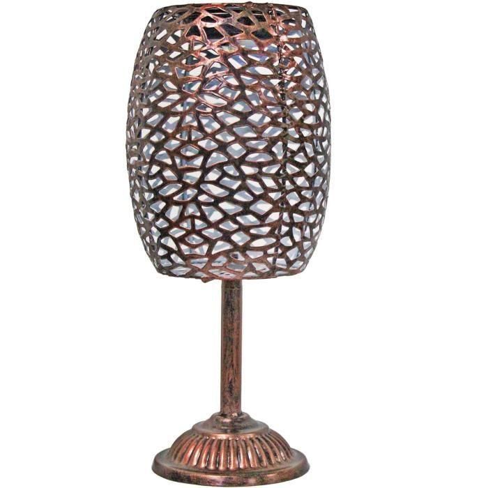 Farol solar - GALIX - G2003 - Metal cobre - LED blanco 10 lúmenes - H35 cm 1 Farol solar - GALIX - G2003 - Metal cobre - LED blanco 10 lúmenes - H35 cm 1