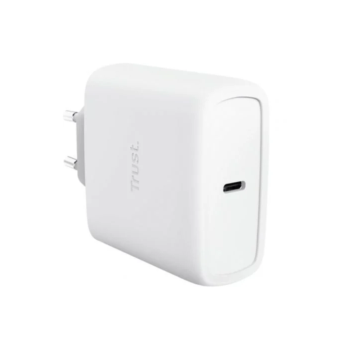 Trust Cargador de Pared GaN Maxo 25524 65W USB-C con Cable Incluido
