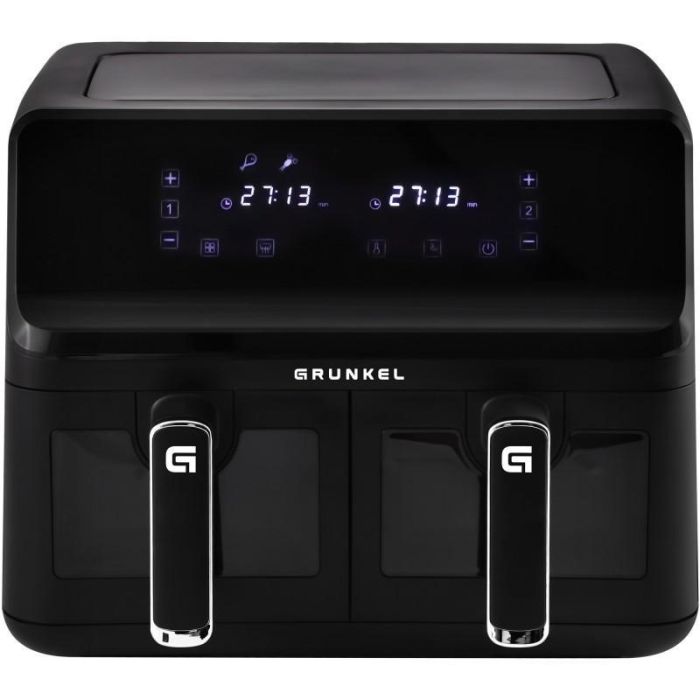 Grunkel Freidora Sana Sin Aceite 2700 W Digital 4 L X 2 Cestas Negra Grunkel Freidora Sana Sin Aceite 2700 W Digital 4 L X 2 Cestas Negra