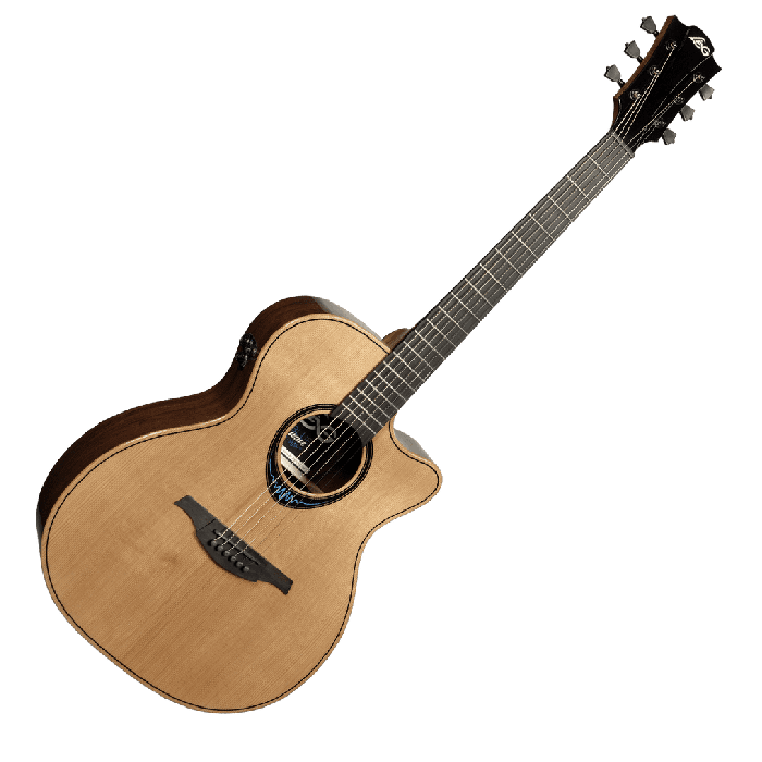 Guitarra Acústica Lâg Auditorium Cutaway A/E Blue Wave 2 2 Guitarra Acústica Lâg Auditorium Cutaway A/E Blue Wave 2 2