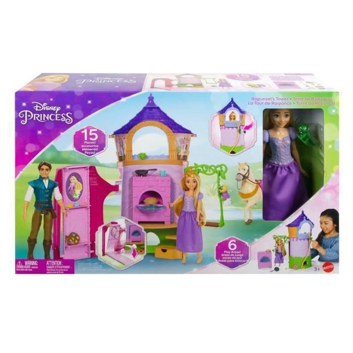 Torre De Rapunzel Con Muñeca Hlw30 Disney Princess 1