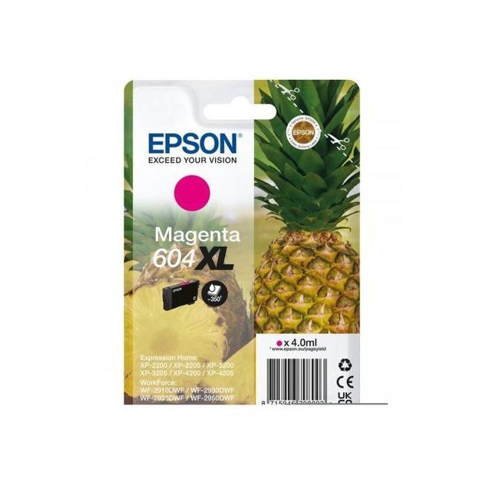 EPSON Cartucho Magenta 604XL XP-2200, WF-2910DWF Piña EPSON Cartucho Magenta 604XL XP-2200, WF-2910DWF Piña