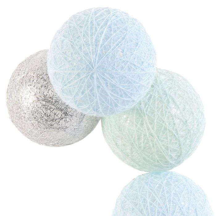 Home Deco Light Guirnalda de 10 LEDs Luz Azul/Plata 192cm 2