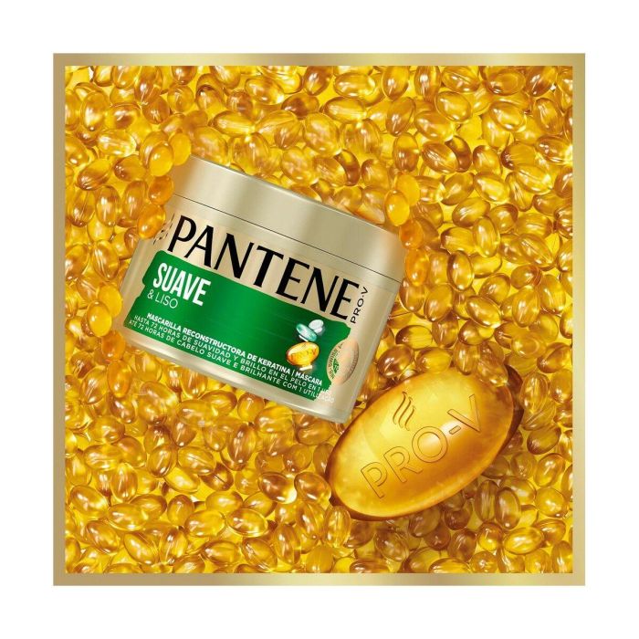 Pantene Mascarilla Suave y Liso 300ml - Tratamiento Intensivo Alisador Antiencrespamiento con Queratina para Cabello Suave 1 Pantene Mascarilla Suave y Liso 300ml - Tratamiento Intensivo Alisador Antiencrespamiento con Queratina para Cabello Suave 1