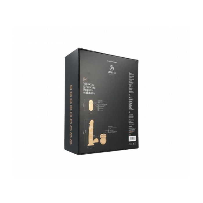 Consolador Realista Virgite R9 Negro 19 cm 7 Consolador Realista Virgite R9 Negro 19 cm 7