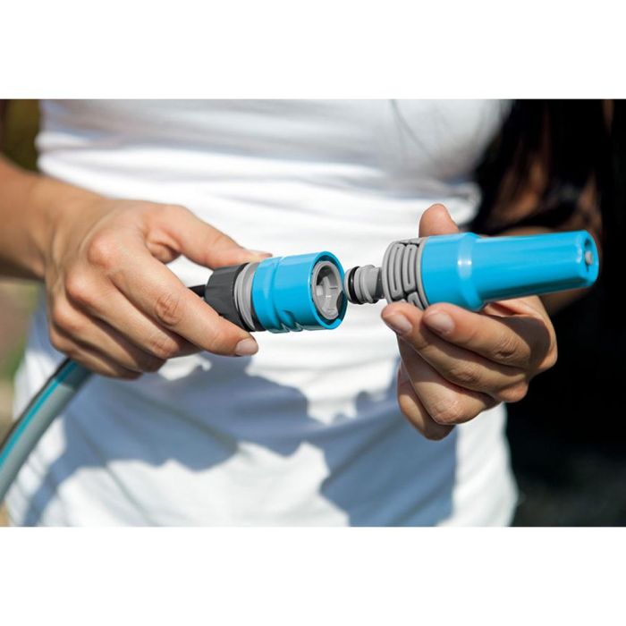 Cellfast Set lanza y conectores ideal de 5/8", conector a grifo 3/4", rápido y aqua stop para mangueras 12,5 y 15 mm 1 Cellfast Set lanza y conectores ideal de 5/8", conector a grifo 3/4", rápido y aqua stop para mangueras 12,5 y 15 mm 1
