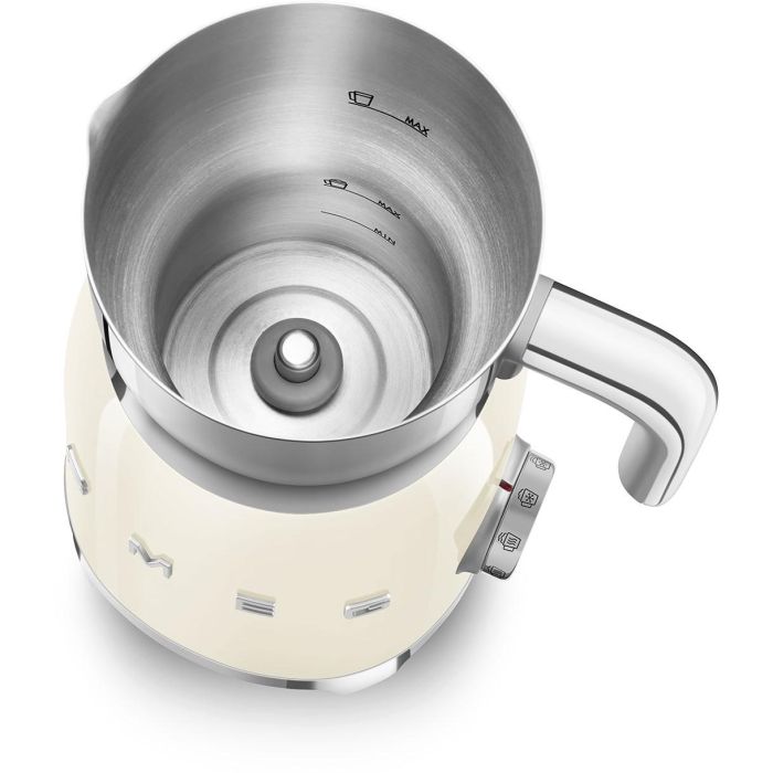 Smeg MFF11CREU Espumador de Leche Automático 50's Style Crema, 250ml, Frío/Caliente, Acero Inoxidable 5 Smeg MFF11CREU Espumador de Leche Automático 50's Style Crema, 250ml, Frío/Caliente, Acero Inoxidable 5