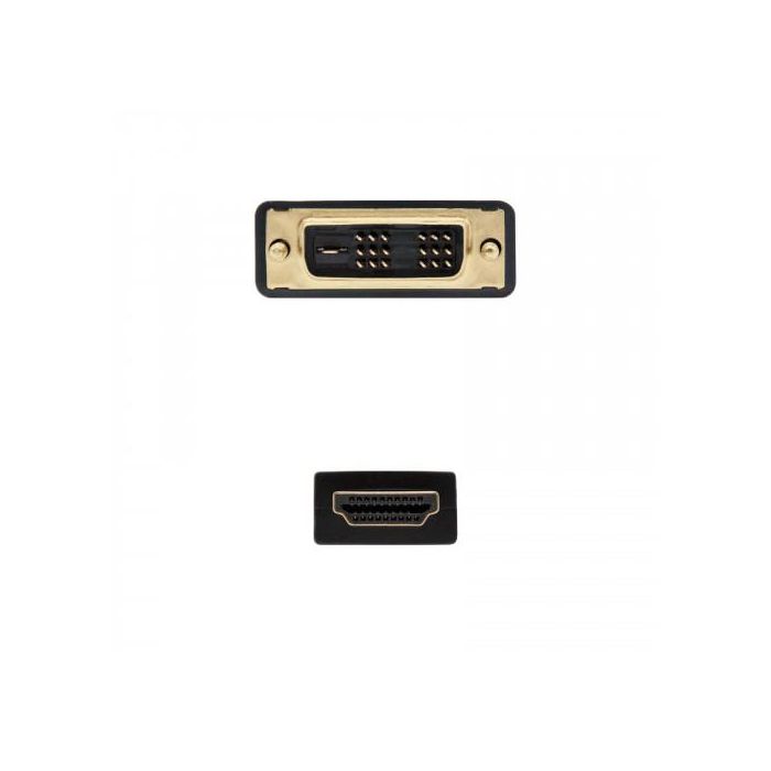 NANO CABLE 10.15.0502 Cable HDMI/DVI de 1.8M Macho a Macho con Conectores Chapados en Oro, hasta 5.1 Gb/s 2