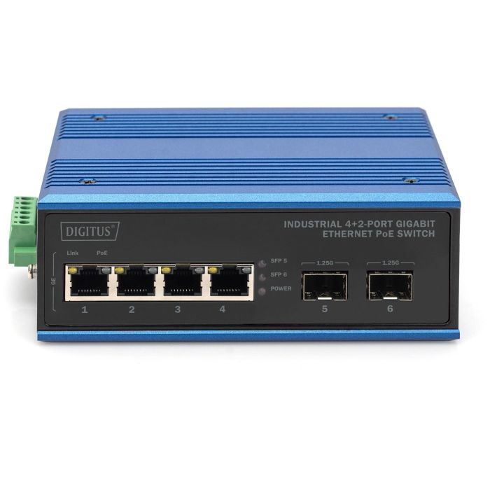 Digitus 4+2P Industrial Gigabit Ethernet PoE Switch 1