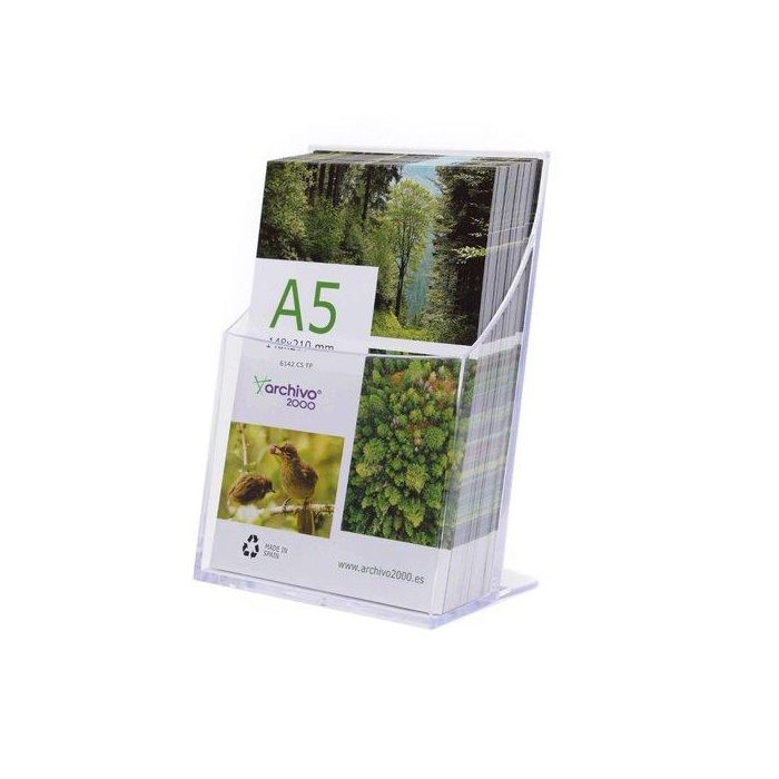 Archivo 2000 Portafolletos Sobremesa Premium Espesor 3 mm Din A5 Vertical 95x160x210 mm