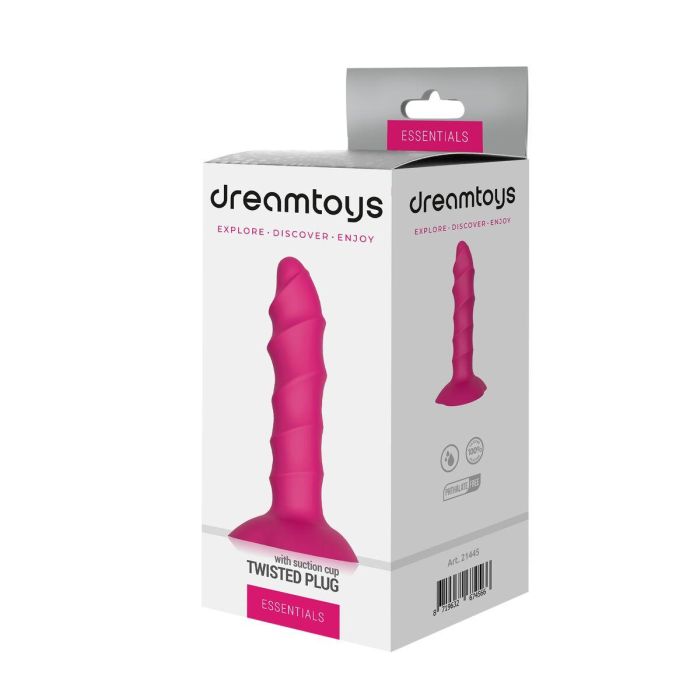 Plug Anal Dream Toys Essentials Twisted Rosa 1