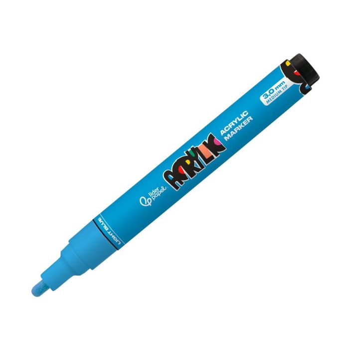 Rotulador Liderpapel Acrylic Base Agua Todo Tipo De Superficie Punta Redonda 3 mm Azul Claro 1 Rotulador Liderpapel Acrylic Base Agua Todo Tipo De Superficie Punta Redonda 3 mm Azul Claro 1