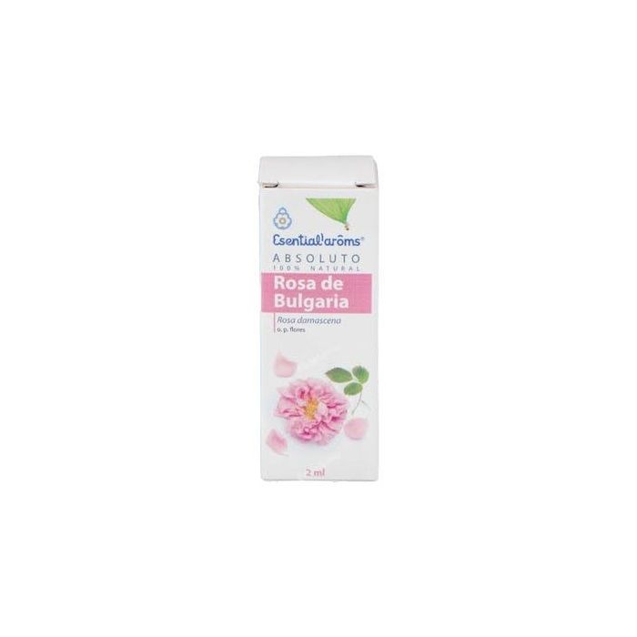 ESENTIAL AROMS Absoluto de Rosa de Bulgaria 2ml. Aceite Esencial Floral Calmante y para Perfumes