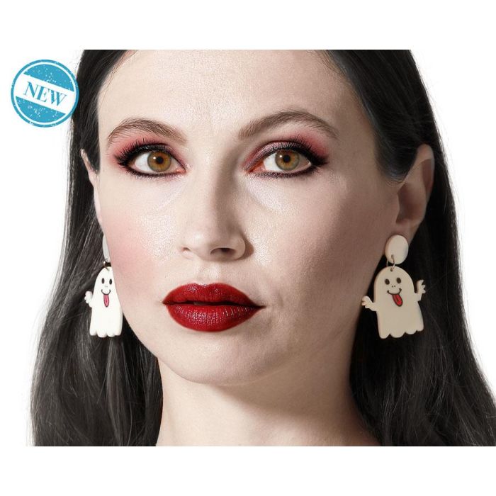 Pendientes Fantasma Blanco para Halloween